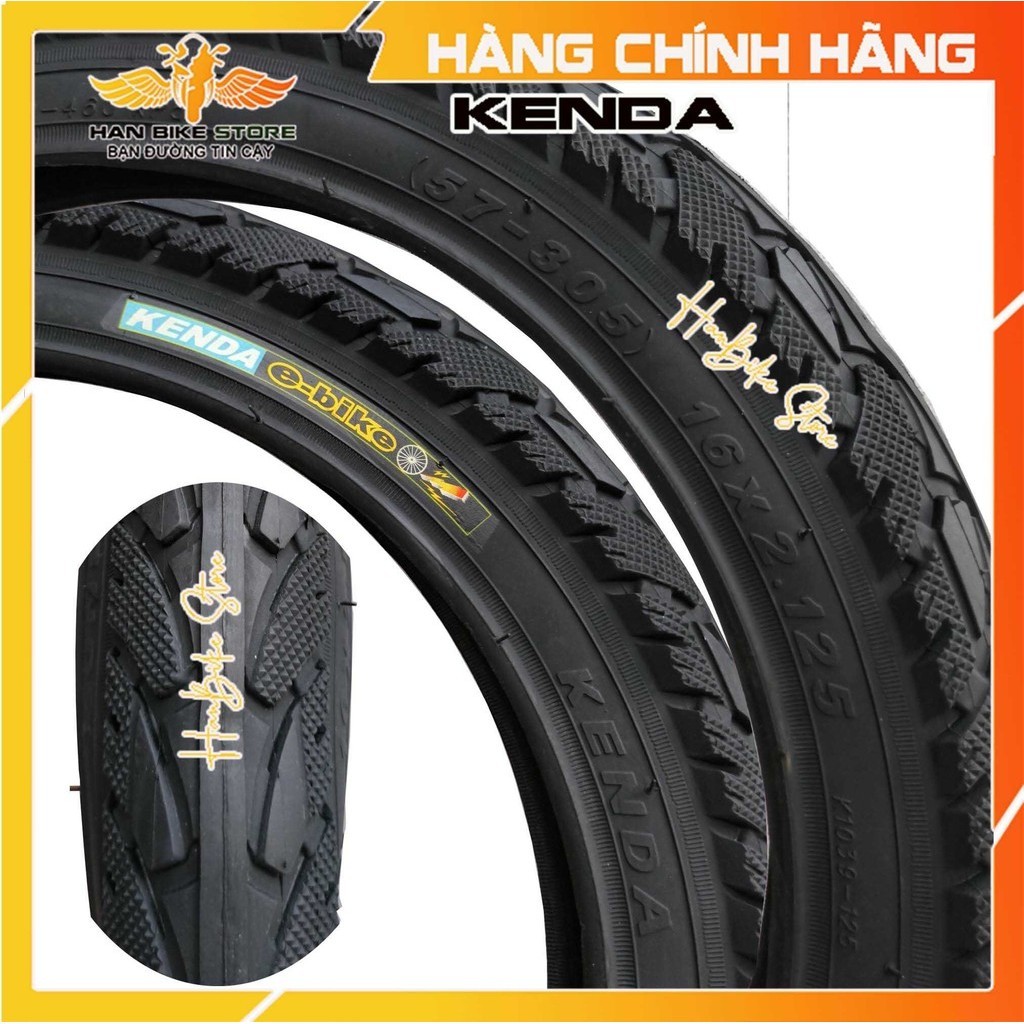 VỎ Xe Đạp Điện 16x2.125 (57-305), Lốp Xe Đạp 16x2.125 Chính Hãng KENDA ...