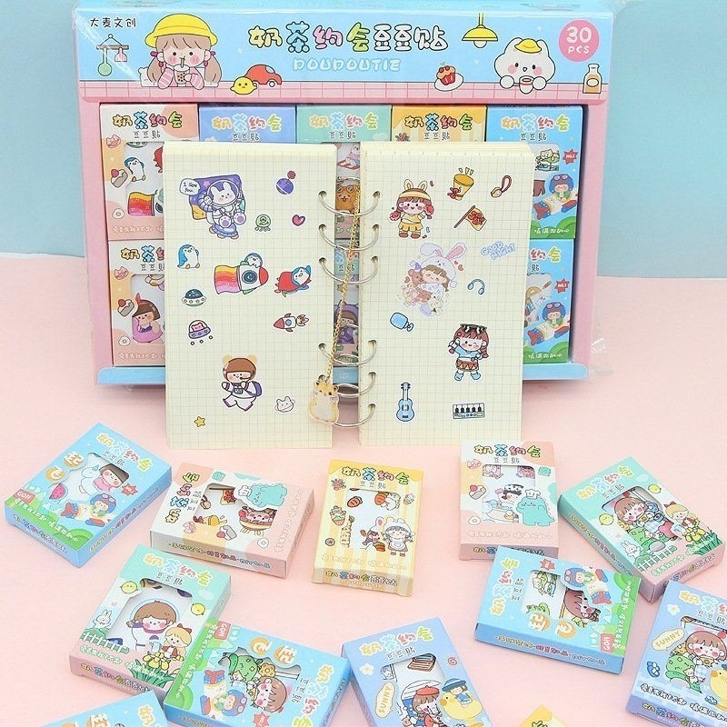 hộp sticker dán nhãn nhiều hình ( 1 hộp có 12 tờ) | Shopee Việt Nam