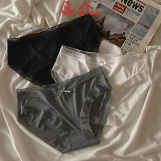 Quần Lót Nữ Su Lụa Siêu Mỏng Không lộ viền co giãn phối ren hoa thoáng mát gợi cảm Q 9119 BC_CHIC LINGERIE