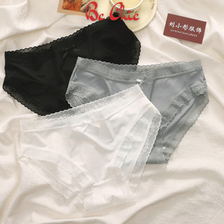 Quần Lót Nữ Su Lụa Siêu Mỏng Không lộ viền co giãn phối ren hoa thoáng mát gợi cảm Q 9119 BC_CHIC LINGERIE