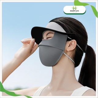 Khẩu trang chống tia UV có vành, khẩu trang vải chống nắng full mặt UPF50+ thời trang cao cấp