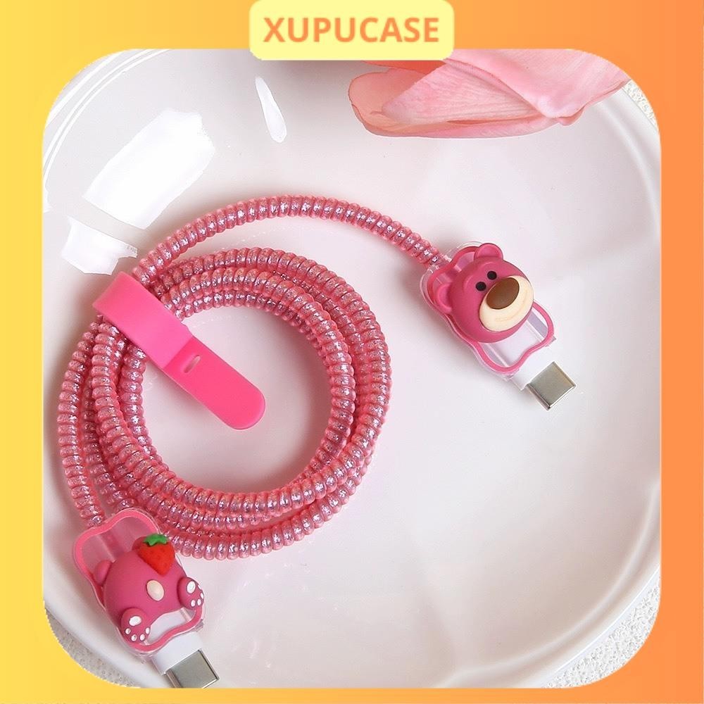 [99 mẫu Bảo vệ Cáp Sạc] Phụ kiện bảo vệ cáp sạc, dây kim tuyến 1m4 cao cấp dùng cho Dòng Iphone 2 đầu Tyce C XUPUCASE