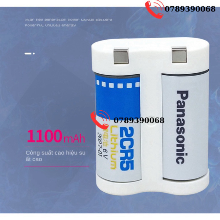 Máy Quay Phim Panasonic 2cr5 6V Canon Eos5 Máy Quay Phim 2cr-5w/C1b Pin ...