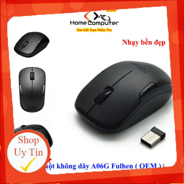 {loại 1} Chuột không dây, chuột máy tính văn phòng Fulhen A06G Thiết kế ...