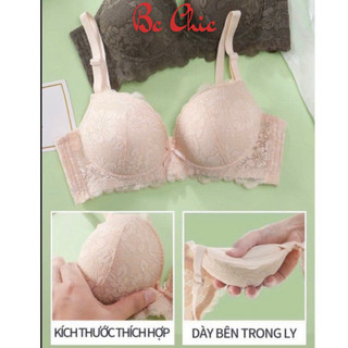 Áo lót ren không gọng đệm tym dày 5,5cm siêu nâng ngực Áo Ngực (Ren 5,5cm) BC_CHIC LINGERIE