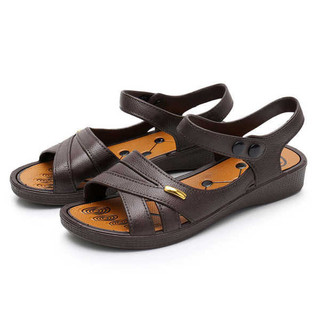 Giày Sandal Mẹ Mùa Hè Nhựa Đế Mềm Trung Niên Thoải Mái Thường Ngày Người Cao Tuổi Trung Niên Gran