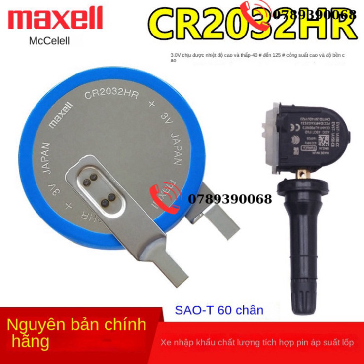 Pin Nút Bấm 3V Maxell Cr2032hr Giám Sát Áp Suất Lốp Xe Volvo Chìa Khóa ...