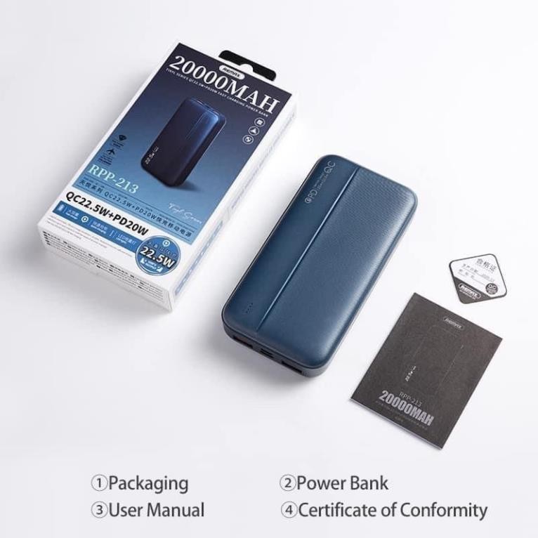 Pin Dự Phòng Sạc Nhanh 22.5W Remax RPP-212 10.000mAh | Shopee Việt Nam