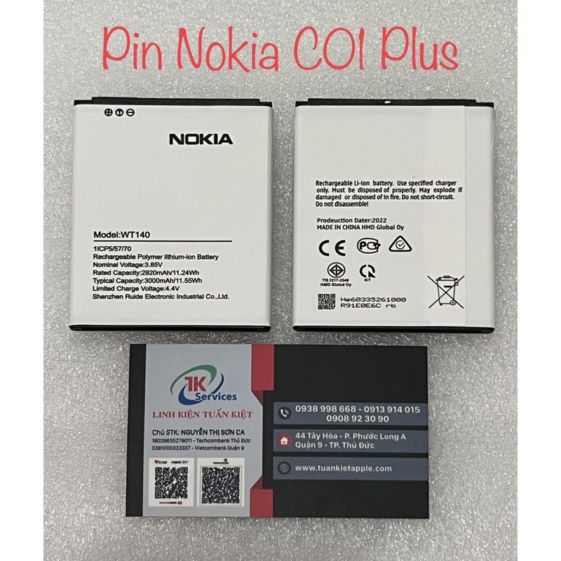 Pin Nokia C01 Plus / WT140 (3000mAh) | Shopee Việt Nam