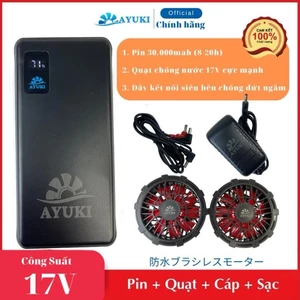 Bộ Phụ Kiện AYUKI Ultra Pro39 Pin 30000mah Quạt 17V [Pin + 2 Quạt + Củ sạc + Cáp Nối]