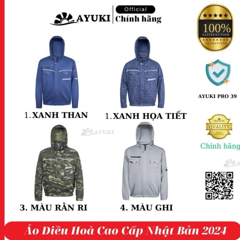 Áo Điều Hoà AYUKI 2024 Chất Kaki Cực Mát [Áo Rời, Chống Nắng, Chống Tia UV ]