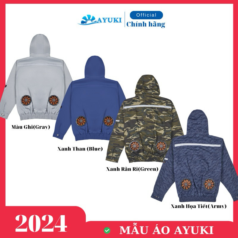 Áo Điều Hoà AYUKI 2024 Chất Kaki Cực Mát [Áo Rời, Chống Nắng, Chống Tia UV ]
