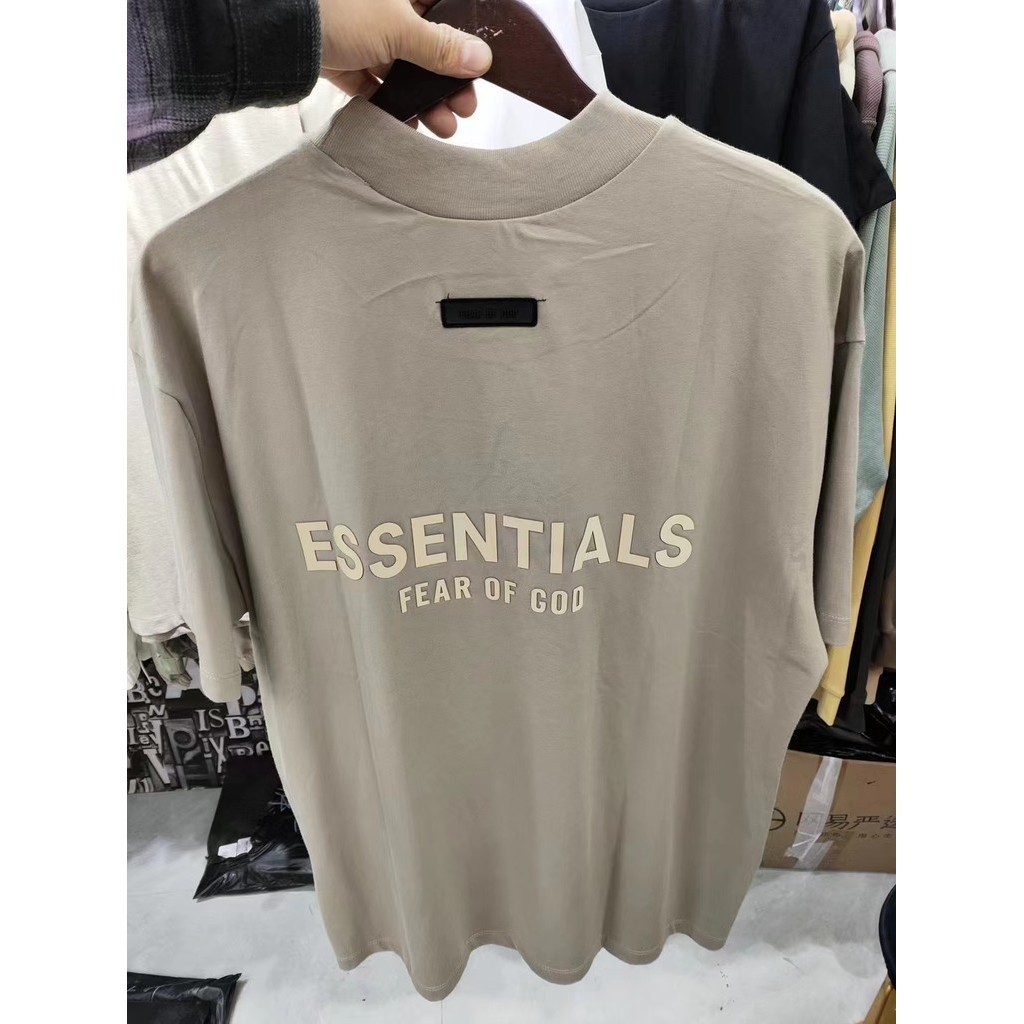 Áo thun FOG Fear of God tay ngắn dáng rộng, thiết kế mới với chữ lưng cá tính