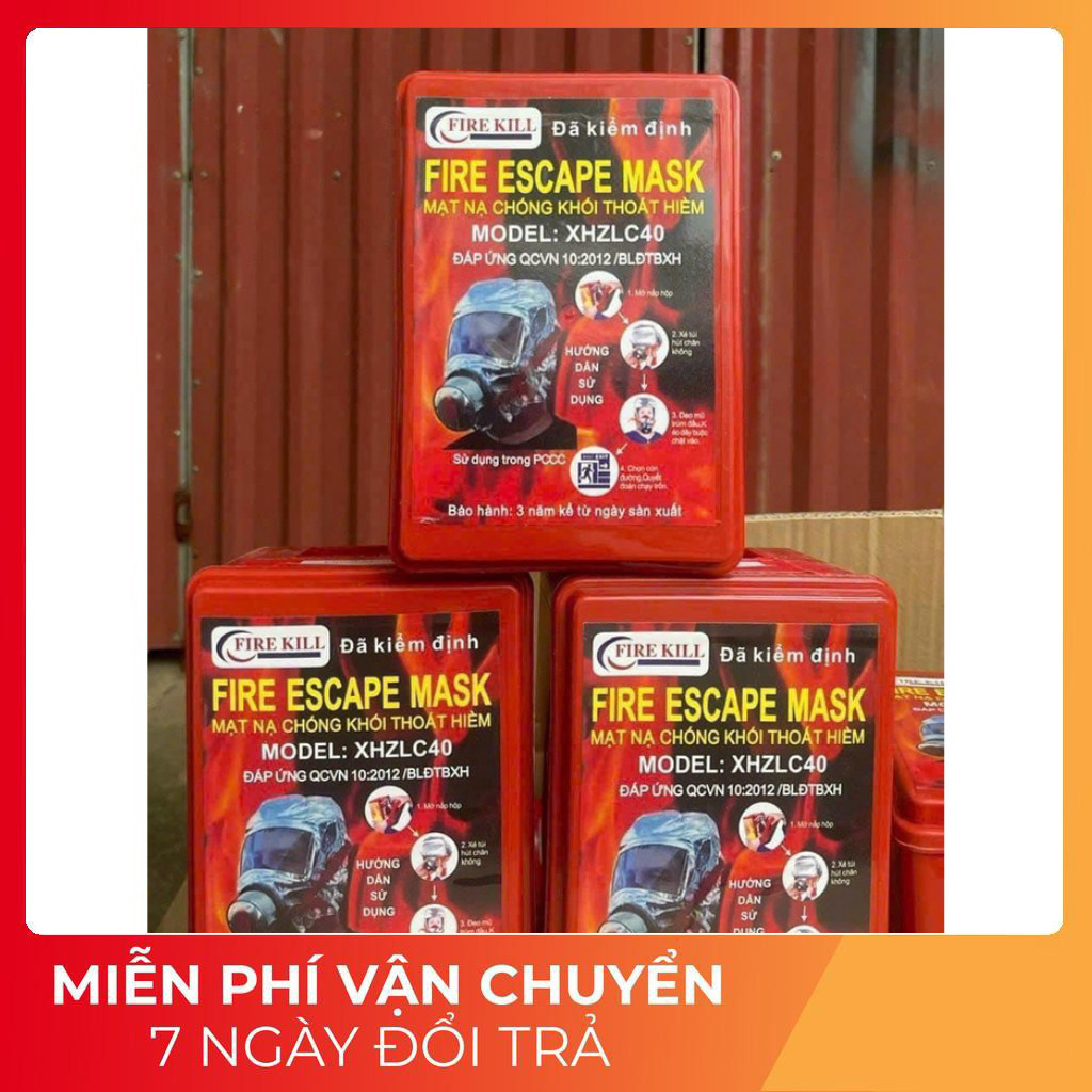 Mặt nạ phòng cháy phòng khói độc ngạt thoát hiểm đám cháy TZL30 [PCCC]