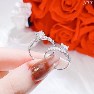 Nhẫn thân chéo thời trang . bạc 925 dày dặn - JENA SLIVER