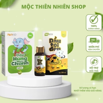 Combo Dầu Tỏi Đen & Húng Chanh [FREE SHIP]