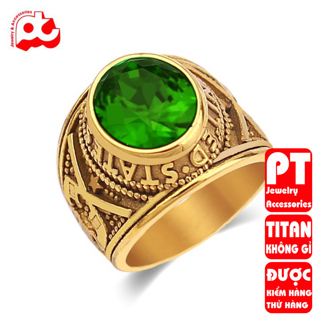 Men's Titanium Steel Ring by TRANG SỨC PT