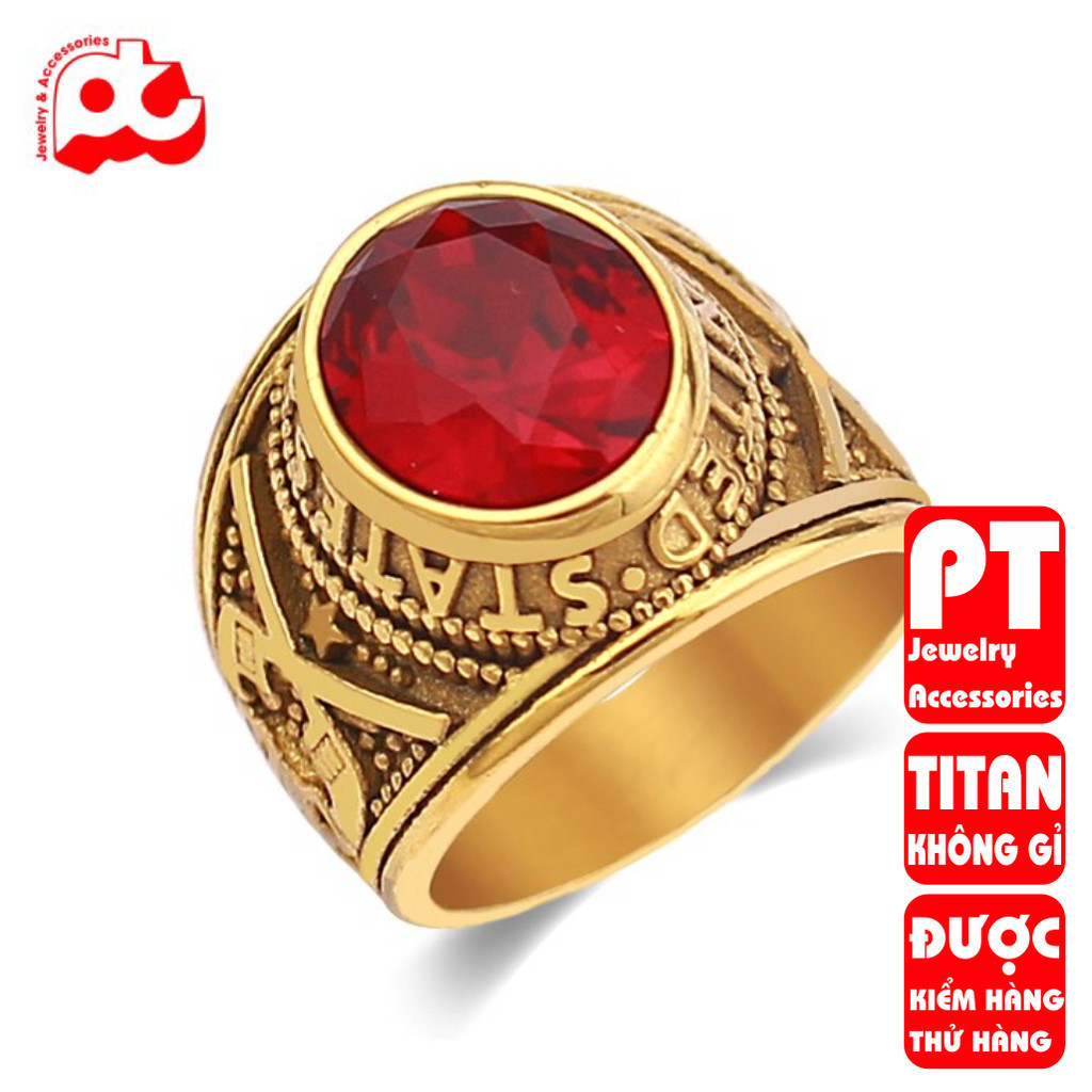 Men's Titanium Steel Ring by TRANG SỨC PT