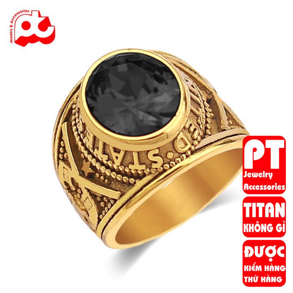 Men's Titanium Steel Ring by TRANG SỨC PT