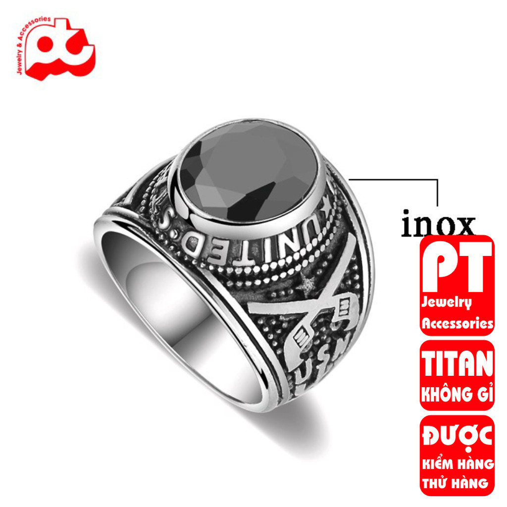 Men's Titanium Steel Ring by TRANG SỨC PT