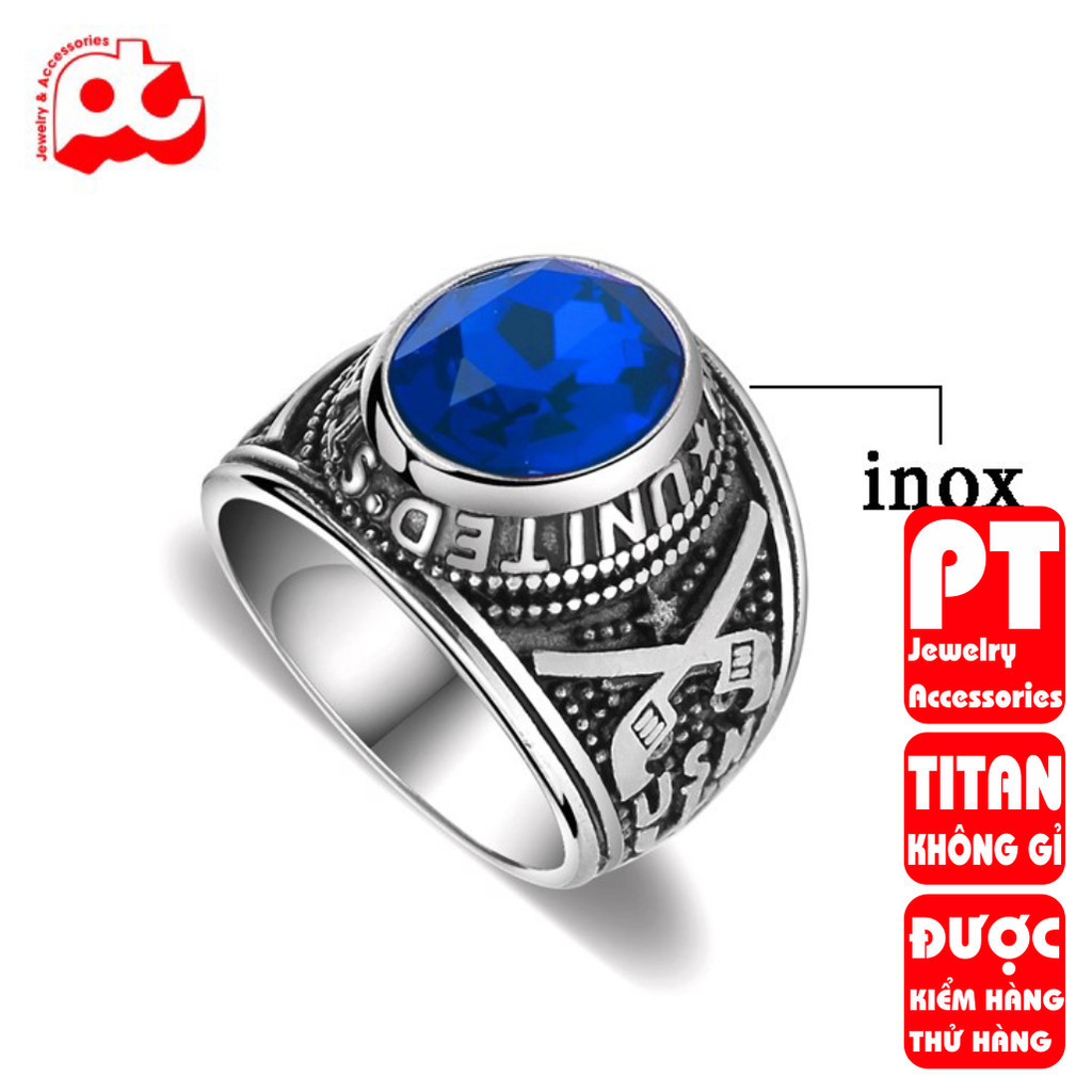 Men's Titanium Steel Ring by TRANG SỨC PT