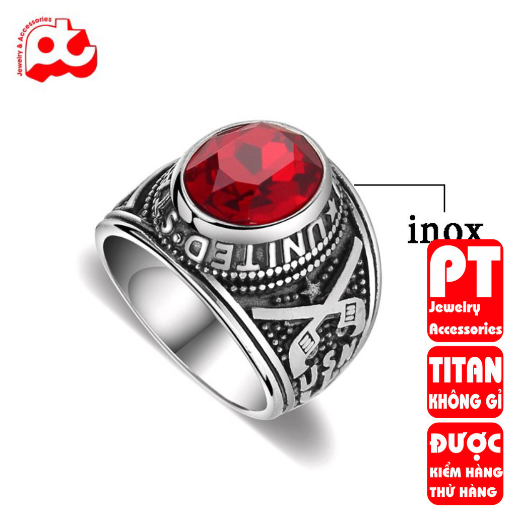 Men's Titanium Steel Ring by TRANG SỨC PT