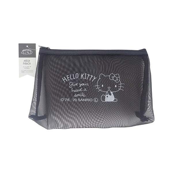 [Direct from Japan] Daiso Hello Kitty Mesh Pouch with Gusset L Simple ...