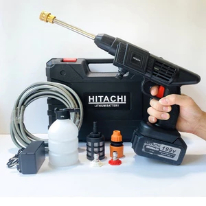 MÁY XỊT RỬA ÁP LỰC CAO CẦM TAY, KHÔNG DÂY LINH HOẠT DỄ DI CHUYỂN, Hỗ Trợ Vệ Sinh Mọi Khu Vực