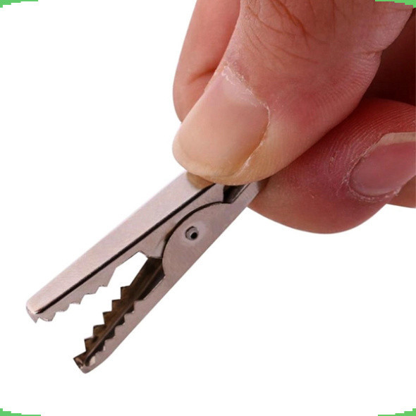 [Giá bán sỉ] (5 Cặp) Kẹp cá sấu 1 cặp đỏ đen 5A