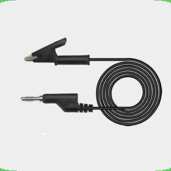 Dây kẹp silicon 2 đầu 1 đầu kẹp cá sấu + 1 đầu jack bắp chuối