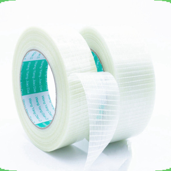 Băng dính/băng keo sợi thuỷ tinh caro 1 mặt, cuộn 50 mét