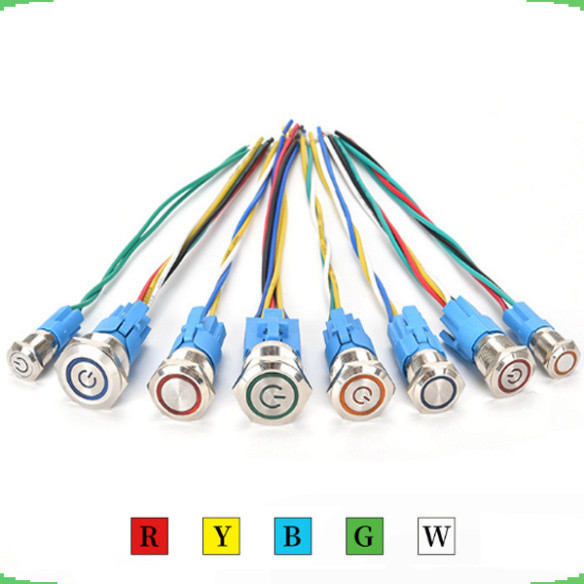 Jack nối, đầu cắm nút nhấn chống nước 12mm, 16mm, 19mm, 22mm