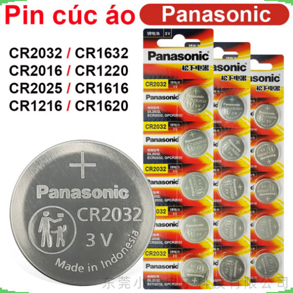 (1 Viên) Pin cúc áo 3V Panasonic chính hãng dòng CR12XX , CR16XX, CR20XX