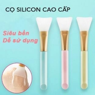 Cọ Quét Silicone Cao Cấp - Cọ Đắp Mặt Nạ -Que Trộn Kem - Chén Bát Trộn