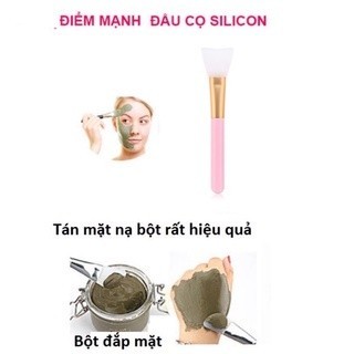 Cọ Quét Silicone Cao Cấp - Cọ Đắp Mặt Nạ -Que Trộn Kem - Chén Bát Trộn