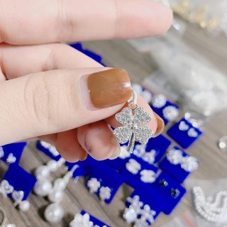 Dây chuyền nữ , cỏ 4 lá may mắn , bạc 925 - jena sliver