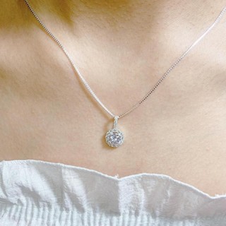 Dây Chuyền Nữ mặt đá cz sịn sò , bạc 925 - jena sliver