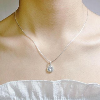 Dây Chuyền Nữ mặt đá cz sịn sò , bạc 925 - jena sliver