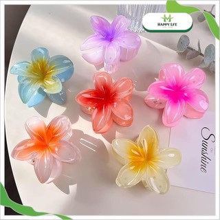 Kẹp tóc hoa sứ, kẹp tóc dễ thương, kẹp tóc xinh Hàn Quốc, kẹp hoa sứ nhựa bản to - Happy Life 4U