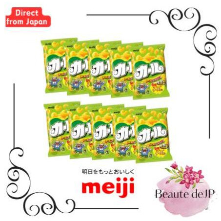 【Direct from Japan】MEIJI CURL SNACKs / bundle of 10 / 64g x 10 ...