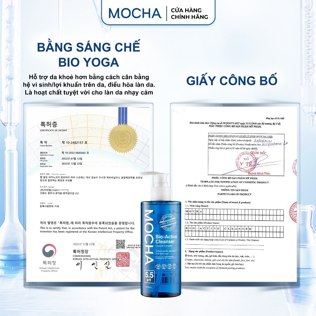 Ảnh Combo 2 Sữa Rửa Mặt Mocha Bio Active Cleanser 300ml Dịu Nhẹ Lành Tính, Cho Da Dầu Mụn Nhạy Cảm 3