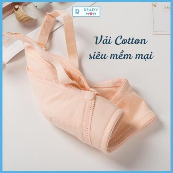Áo Lót Cho Con Bú Khuy Mở Ngang | Áo Lót Bầu | Cotton Mềm Mại | Đệm Mỏng AL011-Khoaibaby