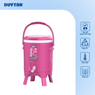 Bình Đá Icool 14 DUY TÂN nhựa PP, giữ lạnh đến 24 giờ, có quai xách, vòi lấy nước
