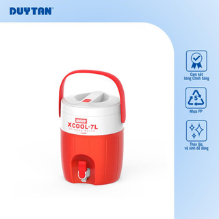 Bình Đá Xcool 7 DUY TÂN nhựa PP, giữ lạnh đến 24 giờ, có quai xách, vòi lấy nước