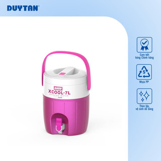Bình Đá Xcool 7 DUY TÂN nhựa PP, giữ lạnh đến 24 giờ, có quai xách, vòi lấy nước