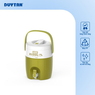 Bình Đá Xcool 7 DUY TÂN nhựa PP, giữ lạnh đến 24 giờ, có quai xách, vòi lấy nước