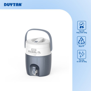 Bình Đá Xcool 7 DUY TÂN nhựa PP, giữ lạnh đến 24 giờ, có quai xách, vòi lấy nước