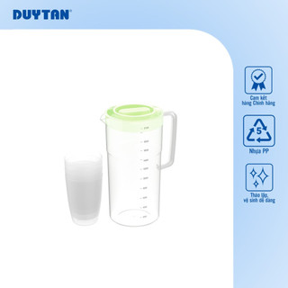 Bộ ca trong 2.1 Lít DUY TÂN nhựa PP, 1 bộ gồm 04 ly 300ml và 1 ca 2.1L