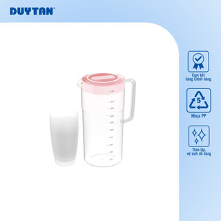 Bộ ca trong 2.1 Lít DUY TÂN nhựa PP, 1 bộ gồm 04 ly 300ml và 1 ca 2.1L