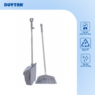 Bộ ky rác xếp DUY TÂN nhựa PP, 1 bộ gồm 1 chổi quét nhựa và 1 ky rác có thể xếp gọn